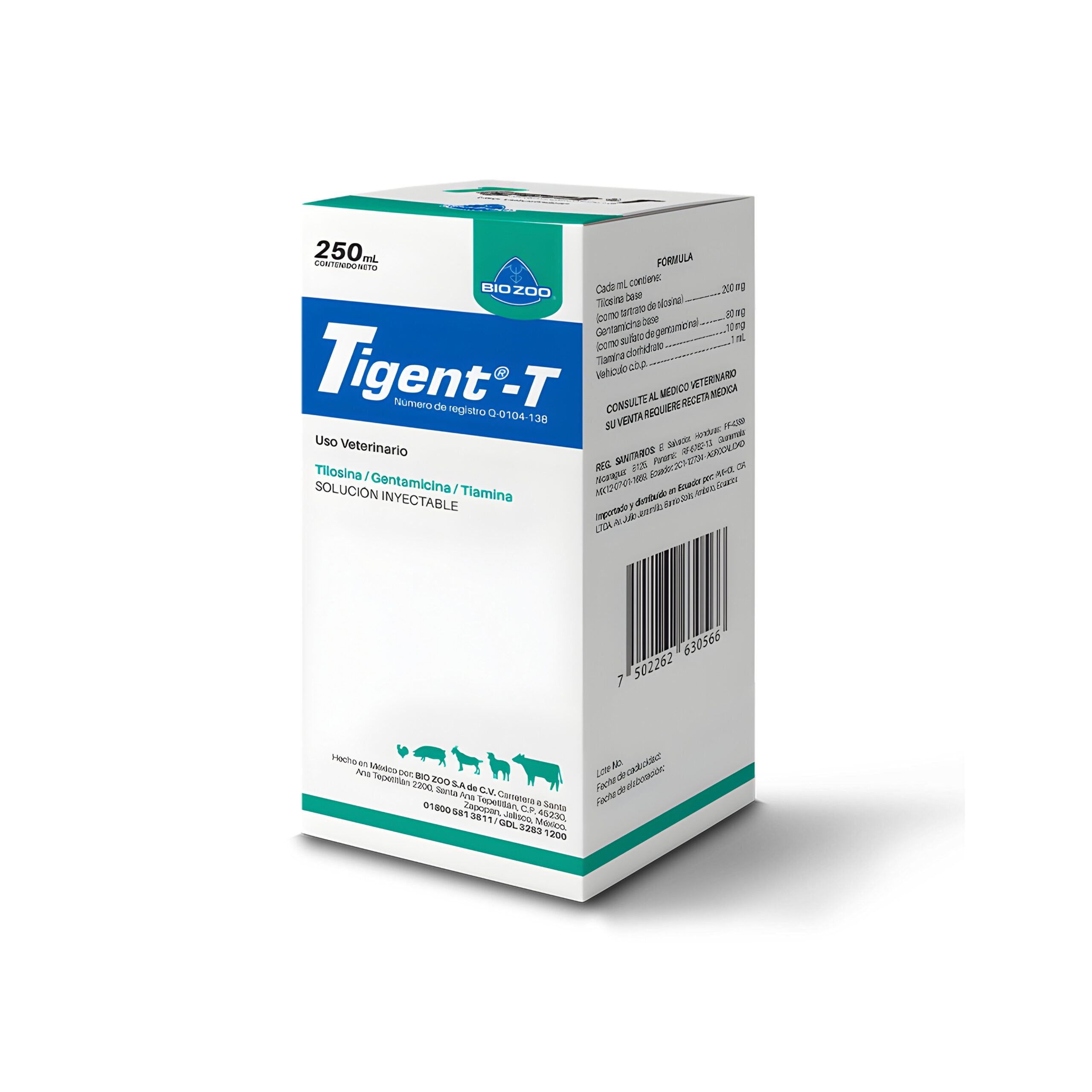 Tigent-T Solución Inyectable